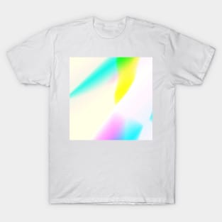 yellow pink blue white texture art T-Shirt